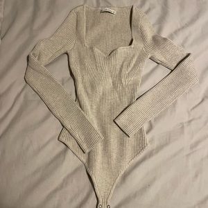 Abercrombie sweetheart knit bodysuit